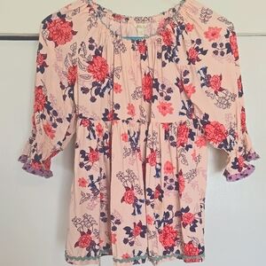 MJ Floral Boho Blouse